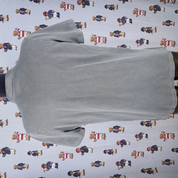 Y2K Nike Swoosh logo smoke gray 2 button LG casual polo shirt - Picture 4 of 5